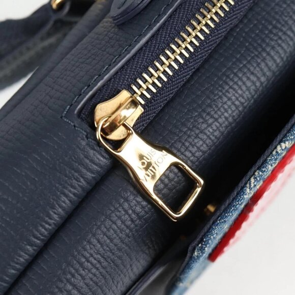 LOUIS VUITTON LV Squared Double Phone Pouch Blue - Picture 9 of 15